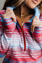 Load image into Gallery viewer, Halfzip Sweatshirt - Very Patriotic