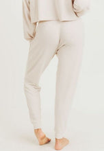Load image into Gallery viewer, Ava Natural Ribbed Sweatpants