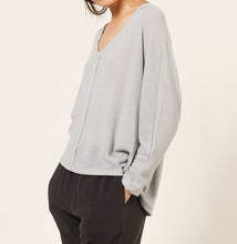 Load image into Gallery viewer, Carmen Light Knit Tee - Mist Blue