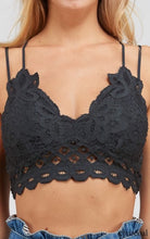 Load image into Gallery viewer, Amber Lace Bralette - Black