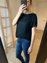 Load image into Gallery viewer, Bella Boatneck Basic Tee - Black