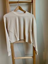 Load image into Gallery viewer, Ava Natural Ribbed Cropped Pullover