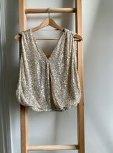 Load image into Gallery viewer, Zara Sequin Surplice Top