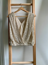 Load image into Gallery viewer, Zara Sequin Surplice Top