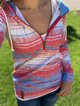 Load image into Gallery viewer, Halfzip Sweatshirt - Very Patriotic