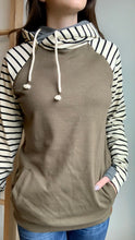Load image into Gallery viewer, DoubleHood Sweatshirt - Olive You Forever