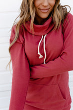 Load image into Gallery viewer, Cowlneck Sweatshirt - Scarlet