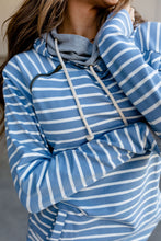 Load image into Gallery viewer, DoubleHood Sweatshirt - City Girl Blue