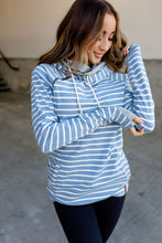 Load image into Gallery viewer, DoubleHood Sweatshirt - City Girl Blue