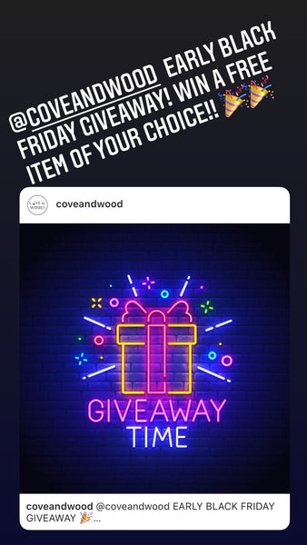 Early Black Friday Giveaway 2020!