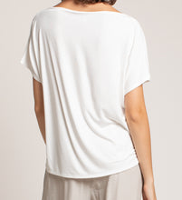 Load image into Gallery viewer, Bella Boatneck Basic Tee - Off White
